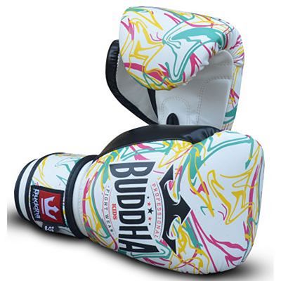 Buddha Pikachu Kids Boxing Gloves White