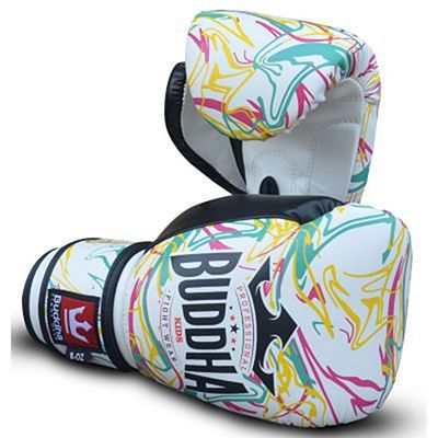 Buddha Pikachu Kids Boxing Gloves Fehèr