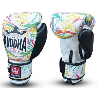 Buddha Pikachu Kids Boxing Gloves Fehèr