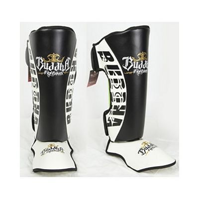 Buddha Premium Shinguards Noir-Blanc