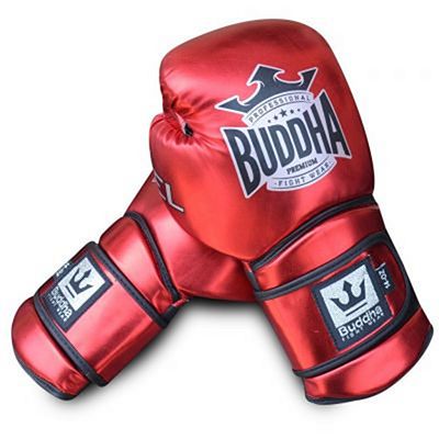Buddha Guantes Boxeo Pro Gel Rojo