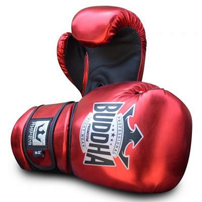 Buddha Guantes Boxeo Pro Gel Rojo