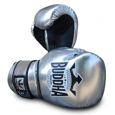 Buddha Guantes Boxeo Pro Gel Plata