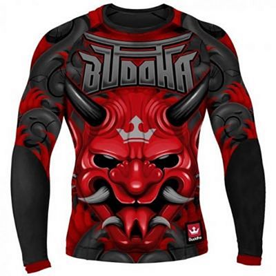 Buddha Rasguard Demon L/S Black-Red