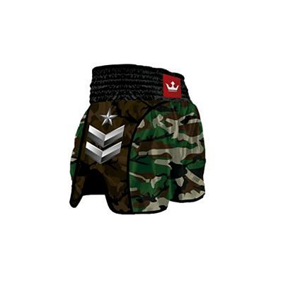 Buddha Retro Army Classic Muay Thai Shorts Vert