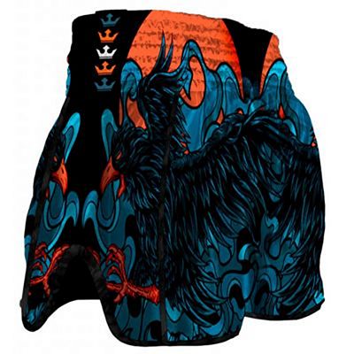 Buddha Retro Eagle Muay Thai Shorts Laranja