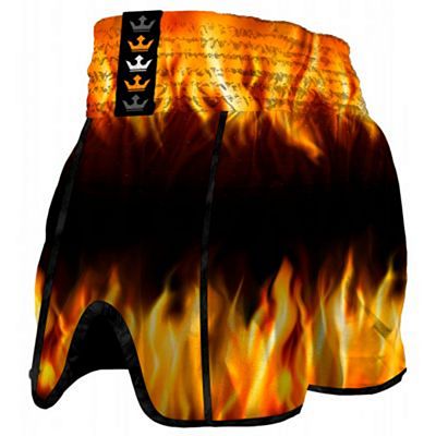 Buddha Retro Hell Muay Thai Shorts Fekete-Arany