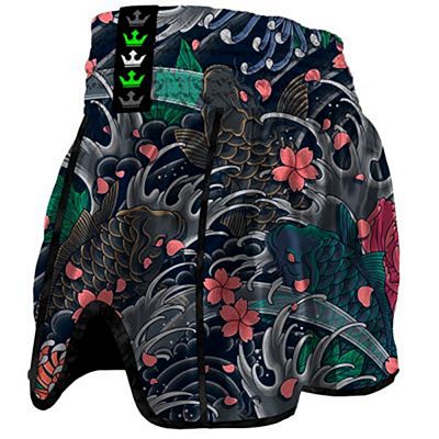 Buddha Retro Japan Muay Thai Short Negro