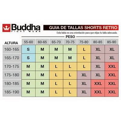 Buddha Retro Skeletor Muay Thai Shorts Black-White