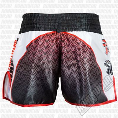 Buddha Retro Tsunami Muay Thai Shorts Preto