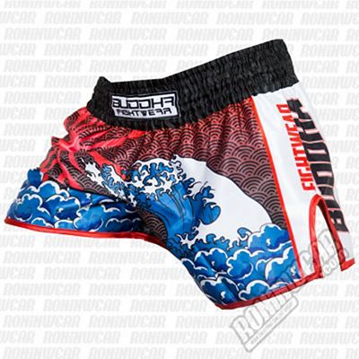 Buddha Retro Tsunami Muay Thai Shorts Noir