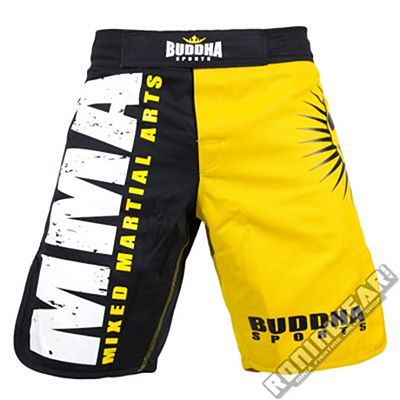 Buddha Revolution Shorts Preto-Amarelo