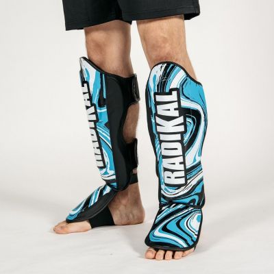 Buddha Shin Guards With Radikal 3.0 Instep Bleu