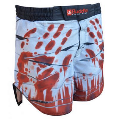 Buddha Short MMA Mummy Blanco-Rojo