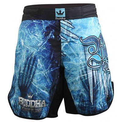 Buddha Short MMA Ice Blau-Schwarz