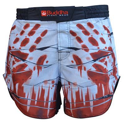 Buddha Short MMA Mummy Blanc-Rouge