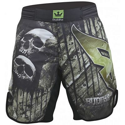 Buddha Short MMA Skull Fekete-Zöld