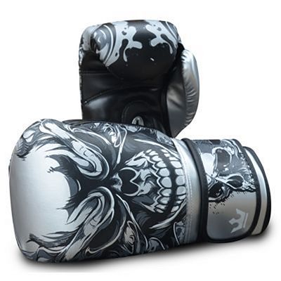 Buddha Skull 2.0 Boxing Gloves Grigio-Nero