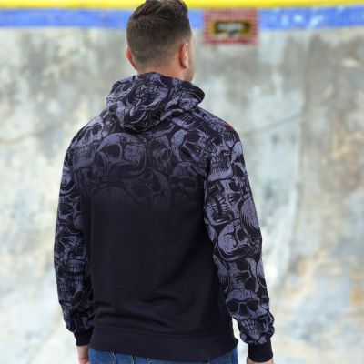 Buddha Skull Hoodie Svart