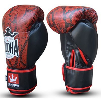 Buddha Snake Boxing Gloves Röd-Svart