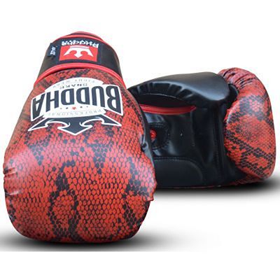 Buddha Snake Boxing Gloves Rosso-Nero