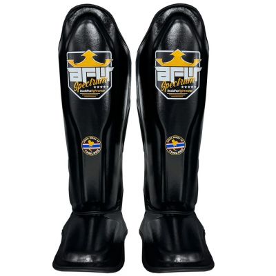 Buddha Spectrum Metalic Thailand Shin Guards Svart