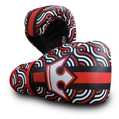 Buddha Spiral Kids Boxing Gloves Red-Black