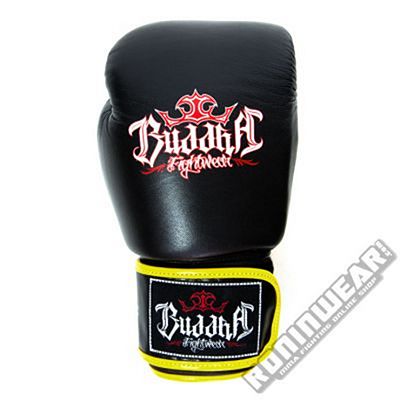 Buddha Thailand Boxing Gloves Preto