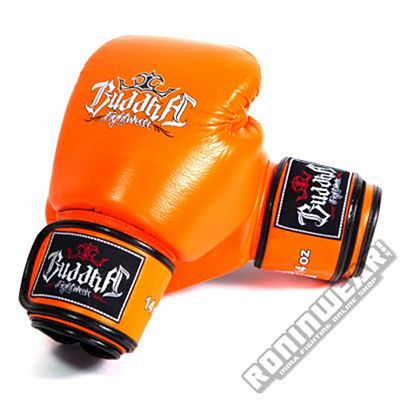 Buddha Thailand Boxing Gloves Orange