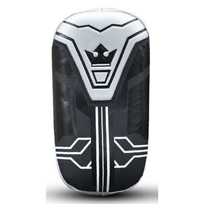 Buddha Straight Leather Thai Pad Future Black-Silver