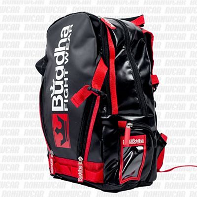 Buddha Street Backpack Negro-Rojo