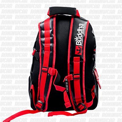 Buddha Street Backpack Negro-Rojo