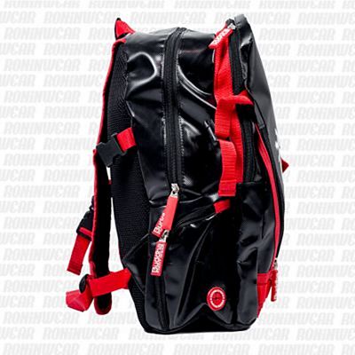 Buddha Street Backpack Nero-Rosso