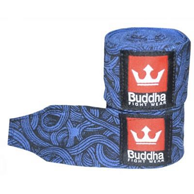 Buddha Tattoo Semi Elastic Boxing Handwraps 450cm Blu