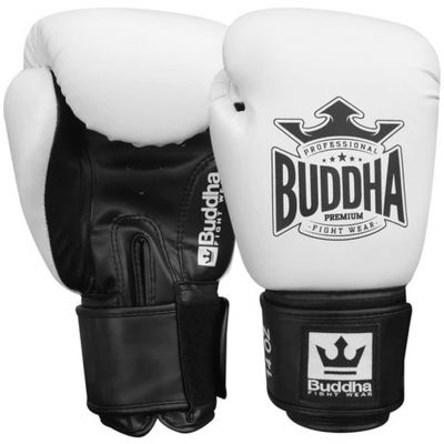 Buddha Top Colors Boxing Gloves Bianco-Nero