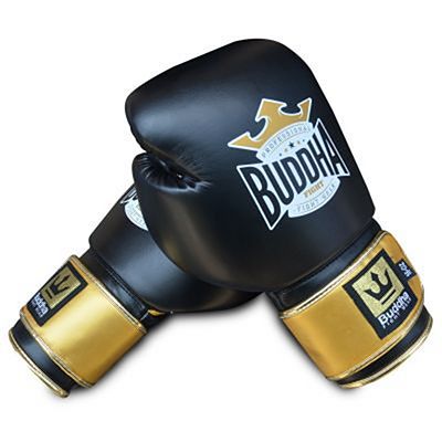 Buddha Top Fight Boxing Gloves Nero-Oro