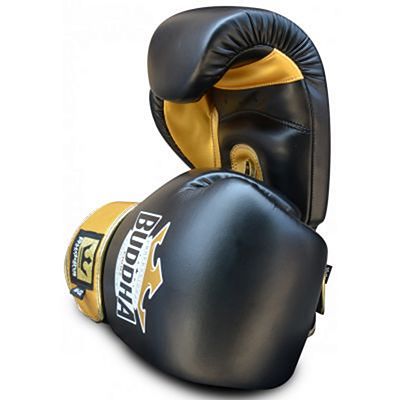 Buddha Top Fight Boxing Gloves Schwarz-Gold