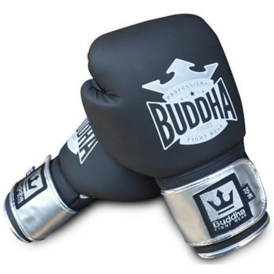 Buddha Top Fight Boxing Gloves Fekete-Ezüst