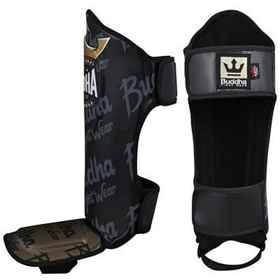 Buddha Top Premium Kids Shinguards Nero