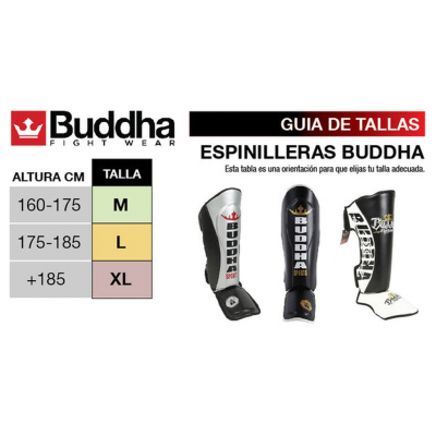 Buddha Espinilleras Top Premium Negro