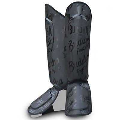 Buddha Top Premium Shinguards Black-Black