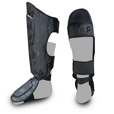 Buddha Top Premium Shinguards Schwarz-Schwarz