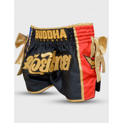 Buddha Traditional Muay Thai Shorts Thailand Nero-Oro