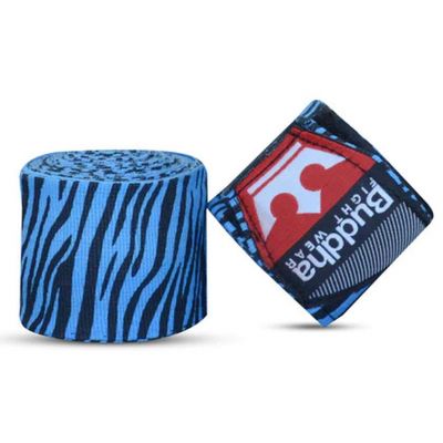 Buddha Zebra Semi Elastic Boxing Handwraps 4.5m Blå