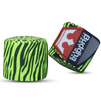 Buddha Vendas De Boxeo Semi Elasticas Zebra 4.5cm Grün