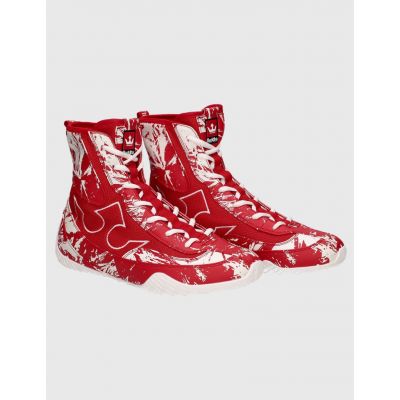 Buddha Vortex Boxing Shoes Vermelho-Branco