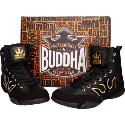 Buddha Zapatos De Boxeo Buddha Epic Negro-Oro