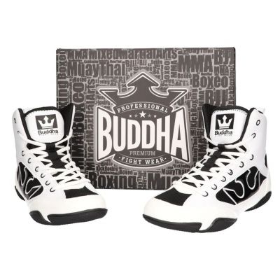 Buddha Zapatos De Boxeo Buddha Epic Blanco-Negro