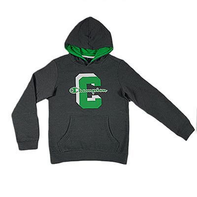 Champion Kids Hoodie Szürke-Zöld