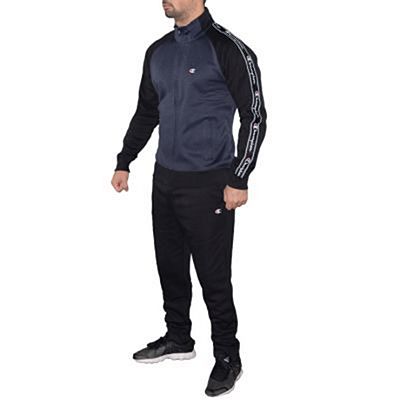 Champion Zip Tracksuit Nero-Navy Blu